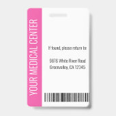 Uw zorgbedrijf - Foto Badge (Back)