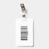 Uw zorgbedrijf personeelsfoto badge (Achterkant met clip)