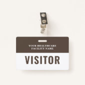 Uw zorgverlener Fotobezoeker Badge (Voorkant met clip)