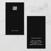 Uw zwarte visitekaartje voor zakelijke Logo (Voorkant / Achterkant)