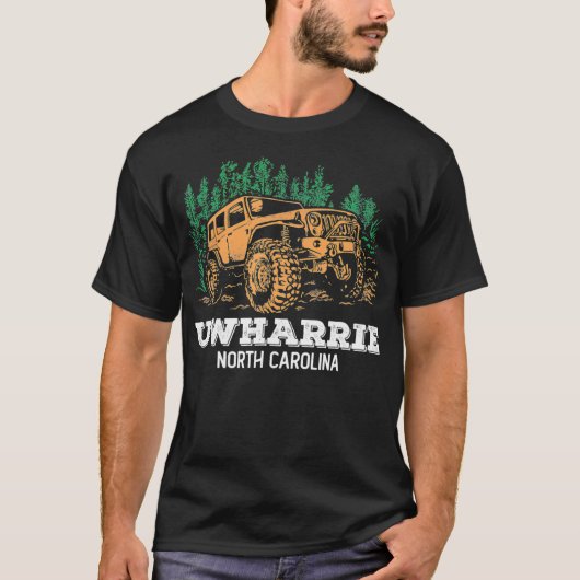 Uwharrière NC 4x4 National Park Offroading Truck T-shirt (Voorkant)