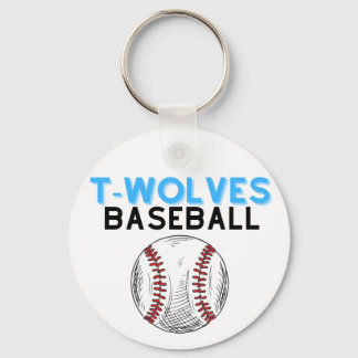 Uwharrives Timberwolves Baseball Keychain