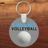 Uwharrives Timberwolves Volleyball Sleutelhanger (Voorkant)