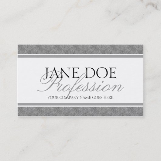 UwJobTitle Script Blue Marble Classic White Visitekaartje (Voorkant)