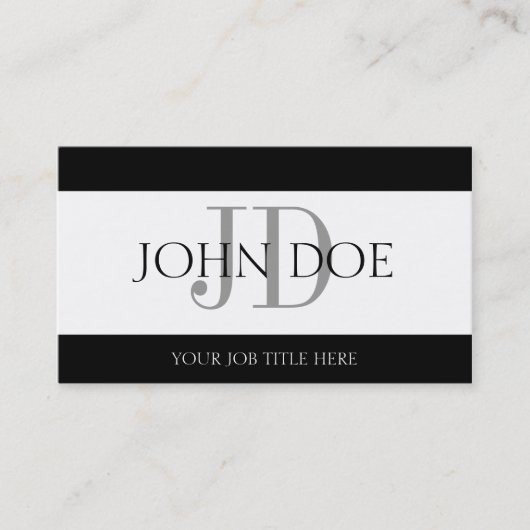 UwJobTitle Witte Banner Visitekaartje (Voorkant)
