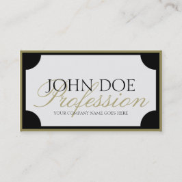 UwTaakTitel W/B Gold Border/ Manuscript Visitekaartje