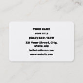 UwU Happy Anime Face Emoticon Visitekaartje (Achterkant)