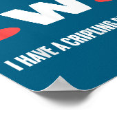 Uwu I Have Crippling Depression Mental Health Awar Poster (Hoek)