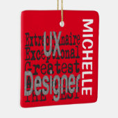 UX Designer Extraordinaire CUSTOM Keramisch Ornament (Rechts)