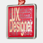 UX Designer Extraordinaire Metalen Ornament (Links)