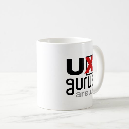 UX Gurus zijn wij! - Officiële mok (Voorkant rechts)