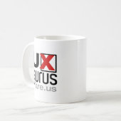 UX Gurus zijn wij! - Officiële mok (Voorkant links)