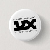 UX Mantras Ronde Button 3,2 Cm (Voorkant)