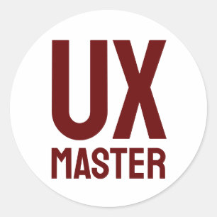 UX-master Ronde Sticker