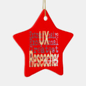 UX Researcher Extraordinaire Keramisch Ornament (Rechts)
