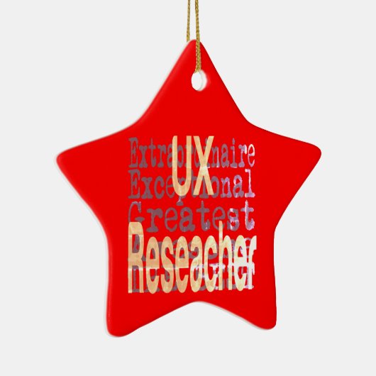 UX Researcher Extraordinaire Keramisch Ornament (Rechts)