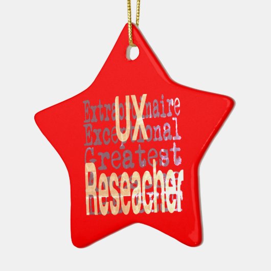 UX Researcher Extraordinaire Keramisch Ornament (Links)