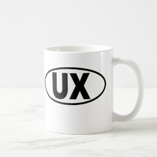 UX User Experience Mok - Black oval logo