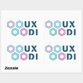 UXDI-Sticker Rechthoekige Sticker (Vel)
