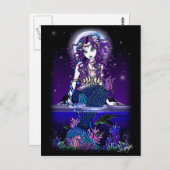 Uxia Briefkaart Gothic Mermaid Fantasy (Voorkant / Achterkant)