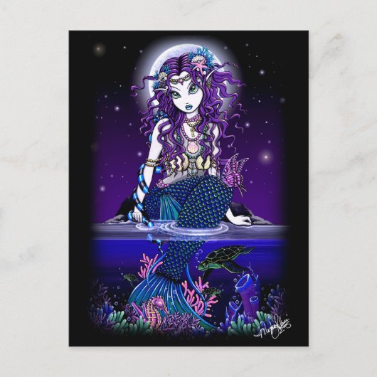 Uxia Briefkaart Gothic Mermaid Fantasy (Voorkant)