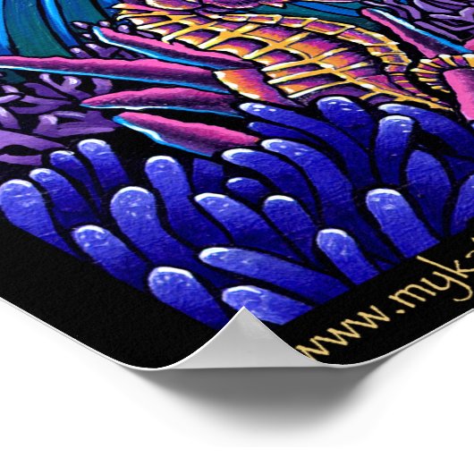 Uxia Original Ocean Scape Dark Mermaid HUGE Poster (Hoek)