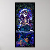 Uxia Original Ocean Scape Dark Mermaid HUGE Poster (Voorkant)