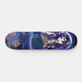 "Uxia" Twilight Moon Gothic Mermaid Skateboard (Horizontaal)