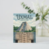Uxmal Archeologische Site Mexico Briefkaart (Staand voorkant)