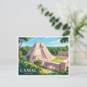 Uxmal Mérida Mexico Briefkaart (Staand voorkant)