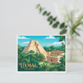 Uxmal Muna Mexico Briefkaart (Staand voorkant)