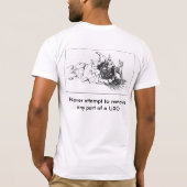 UXO nooit verwijderen T-shirt (Achterkant)