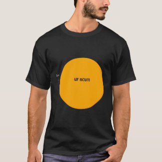 Uy scuti vergeleken met de zon t-shirt