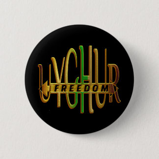 UYGHUR FREEDOM NOW RONDE BUTTON 5,7 CM
