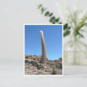 Uyuni cactussen omhoog briefkaart (Staand voorkant)