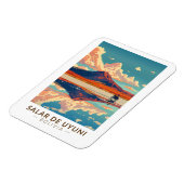 Uyuni Salt Flat Bolivia Motorcycle Travel Art Magneet (Linkerzijde)