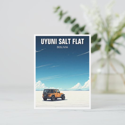 Uyuni Salt Flat Salar De Uyuni Briefkaart (Staand voorkant)