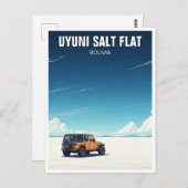 Uyuni Salt Flat Salar De Uyuni Briefkaart (Voorkant / Achterkant)