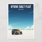 Uyuni Salt Flat Salar De Uyuni Briefkaart (Voorkant)