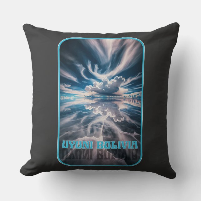 Uyuni Salt Flats Bolivia Kussen (Voorkant)