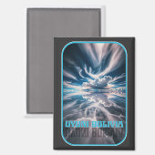 Uyuni Salt Flats Bolivia Magneet (Voorkant / Achterkant)