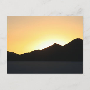 Uyuni zonsondergang briefkaart