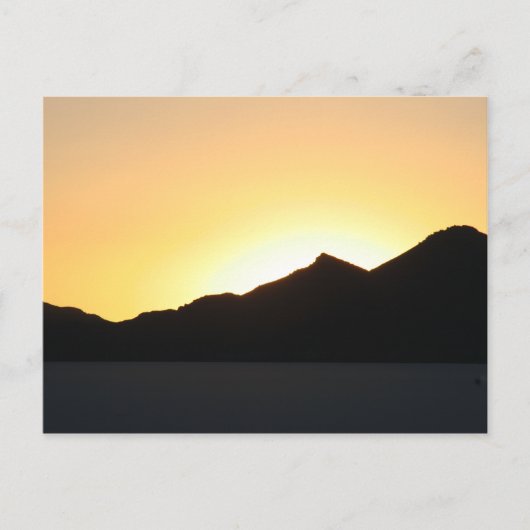 Uyuni zonsondergang briefkaart (Voorkant)