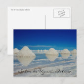 uyuni zout gewone pyramiden briefkaart (Voorkant / Achterkant)