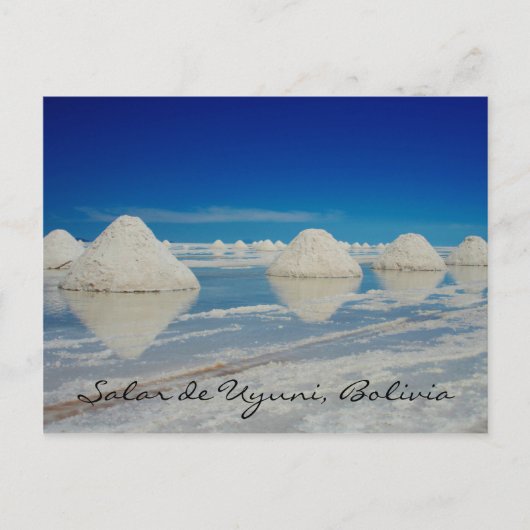 uyuni zout gewone pyramiden briefkaart (Voorkant)
