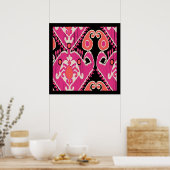 Uzbek Ikat Art Poster (Keuken)