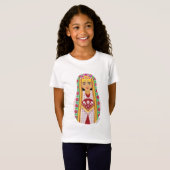 Uzbek Matryoshka Girls' T-shirt (Voorkant volledig)