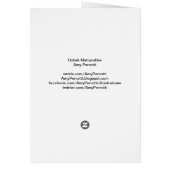 Uzbek Matryoshka Kaart (Achterkant)