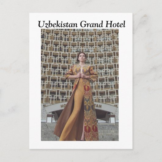 UZBEKISTAN HOTEL BRIEFKAART (Voorkant)