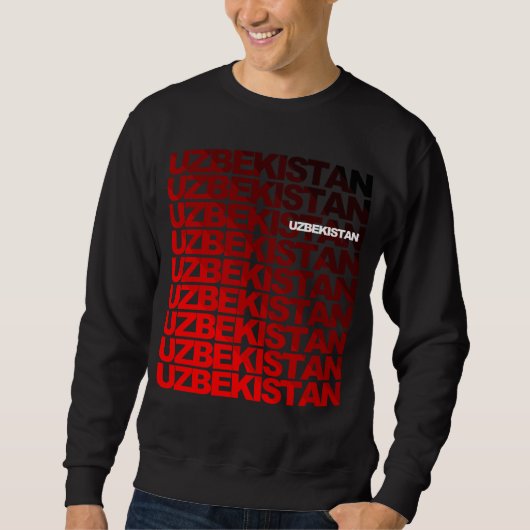 UZBEKISTAN_red-bl Trui (Voorkant)